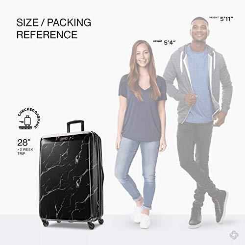  American Tourister Moonlight Hardside Expandable Luggage with Spinner Wheels for Men and Women
| American Tourister Moo