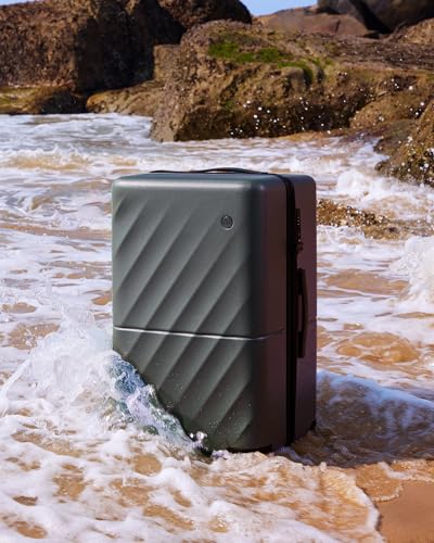 NINETYGO Slate Grey 20 Inch Carry-On Suitcase, Lightweight & TSA Approved Travel Luggage