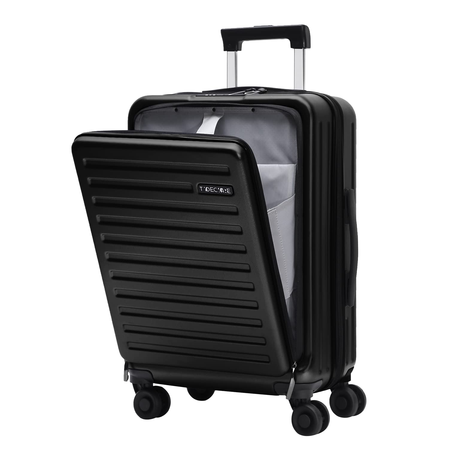 TydeCkare 20 Inch Luggage Carry On Black with TSA Lock and Silent Spinner Wheels
TydeCkare Lightweight ABS+PC Hardshell 